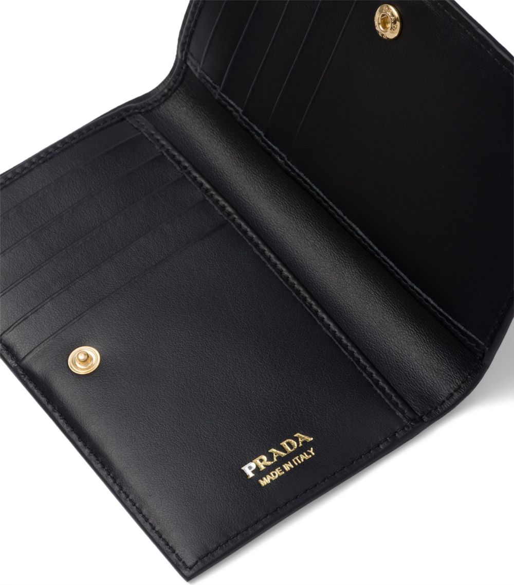 Prada Prada Small Quilted Leather Wallet