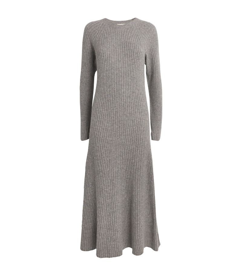 Johnstons Of Elgin Johnstons Of Elgin Cashmere Ribbed Midi Dress