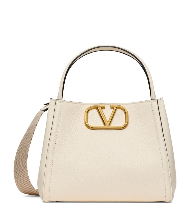 VALENTINO GARAVANI Valentino Garavani Medium Leather Alltime Top-Handle Bag