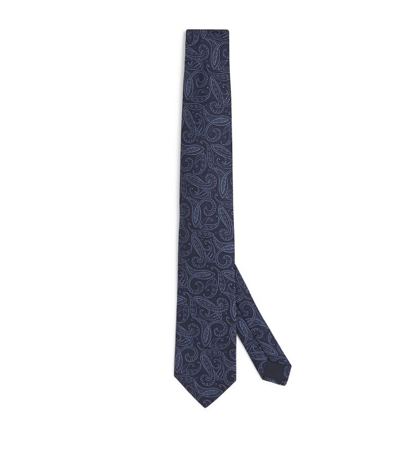 Corneliani Corneliani Silk Paisley Jacquard Tie