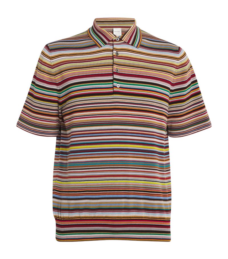 Paul Smith Paul Smith Organic Cotton Signature Stripe Polo Shirt