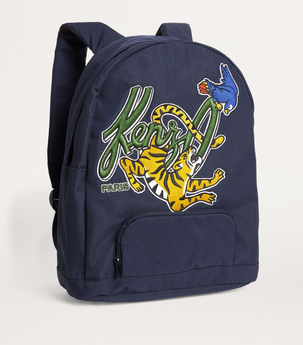 Kenzo Kids Kenzo Kids Embroidered Tiger Logo Backpack