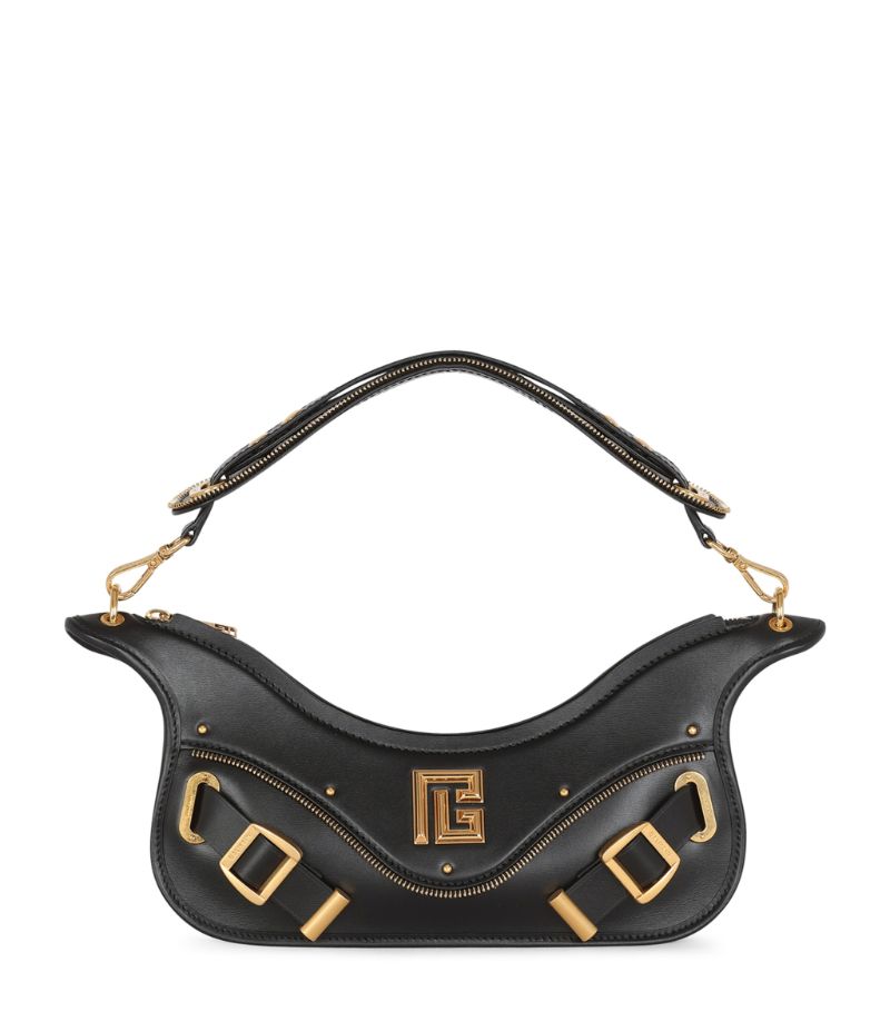 Balmain Balmain Leather Blaze Shoulder Bag