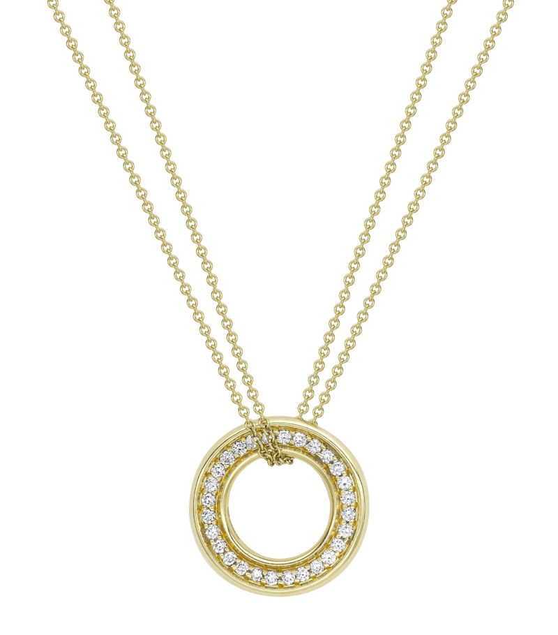 Boodles Boodles Yellow Gold And Diamond Medium Roulette Pendant