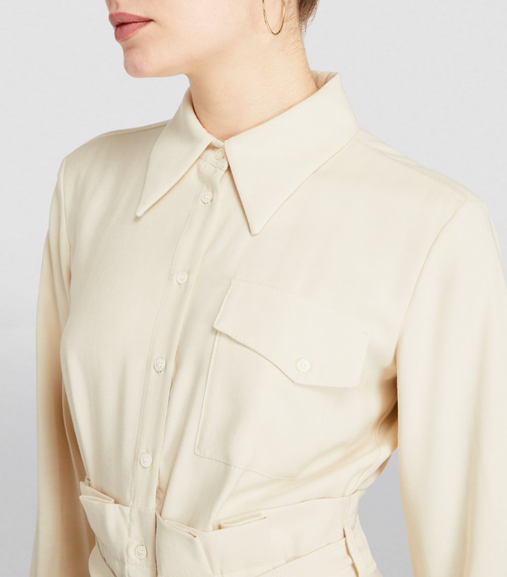 Max & Co. Max & Co. Twill Midi Shirt Dress