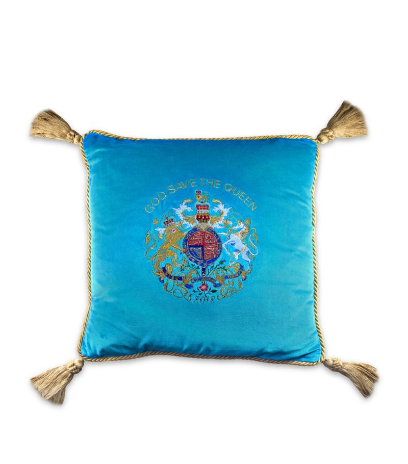 Harrods Harrods Coronation Velvet Cushion (45Cm X 45Cm)
