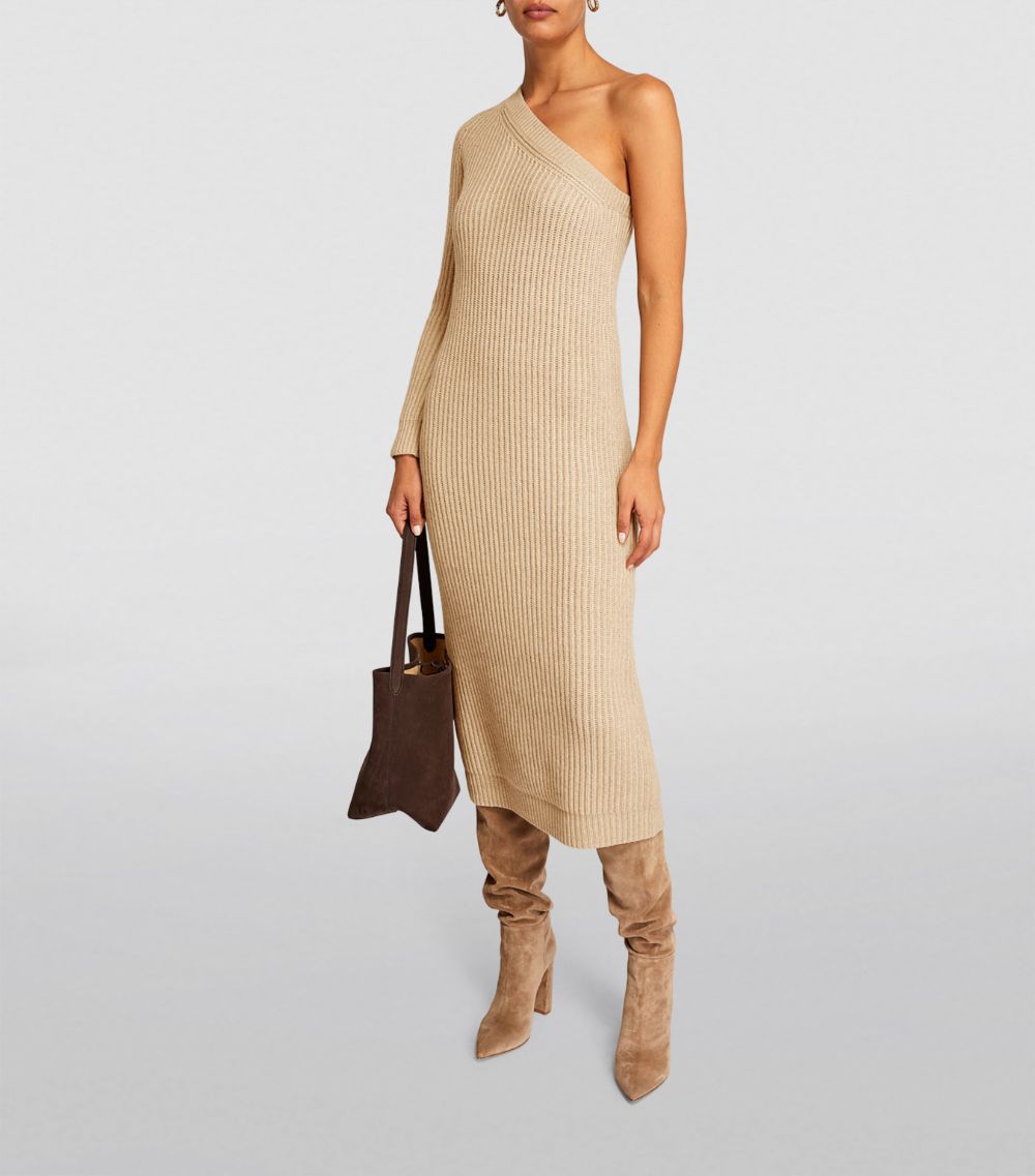 Max Mara Max Mara One-Shoulder Knitted Dress