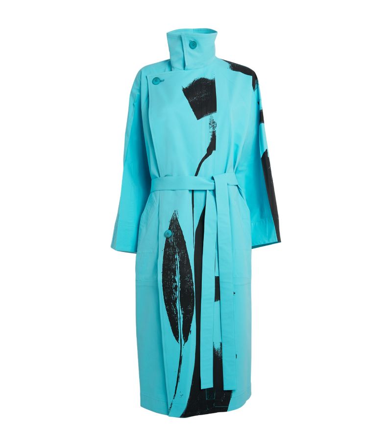 Issey Miyake Issey Miyake Printed Physiotype Trench Coat