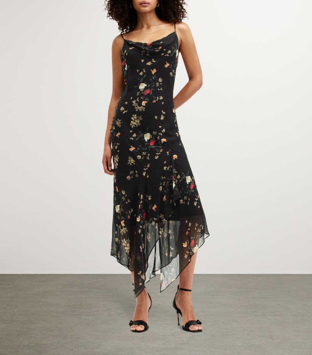 Allsaints Allsaints Floral Charlotte Kora Midi Dress