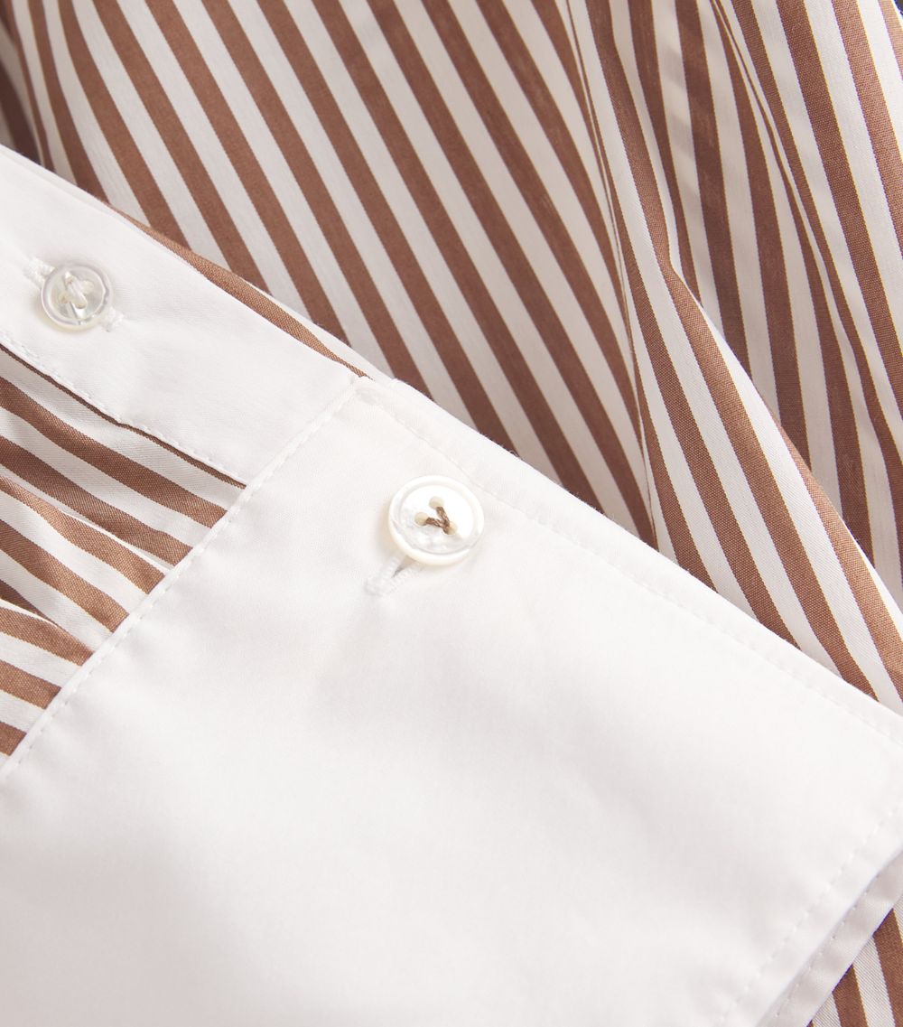 Veronica Beard Veronica Beard Cotton-Blend Striped Marisol Shirt