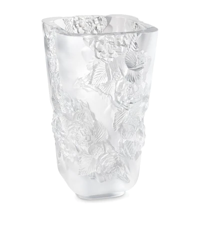 Lalique Lalique Large Crystal Pivoines Vase (35Cm)