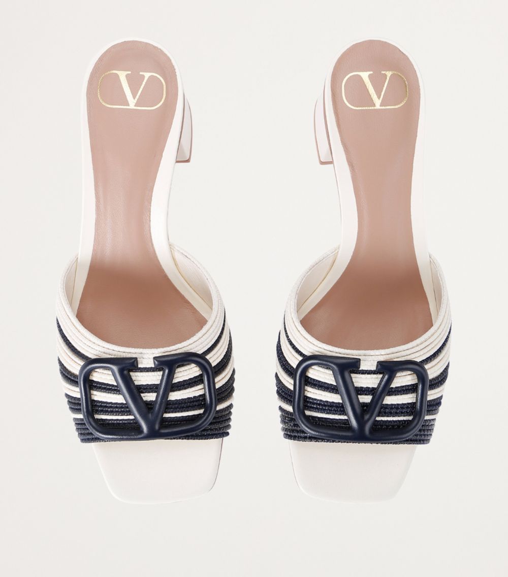 VALENTINO GARAVANI Valentino Garavani Leather Vlogo Mules 60