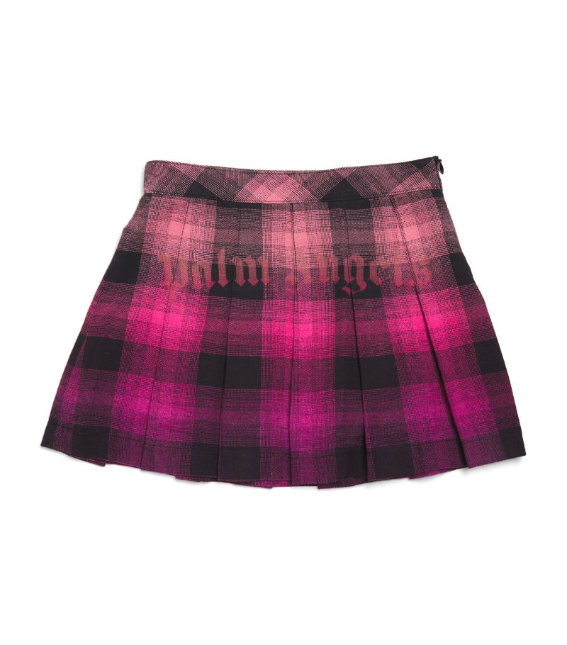 Palm Angels Kids Palm Angels Kids Check Pleated Mini Skirt (4-12 Years)