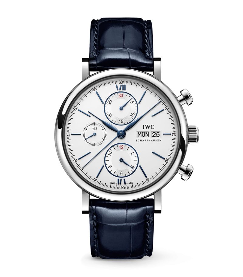 Iwc Schaffhausen Iwc Schaffhausen Stainless Steel Portofino Chronograph Watch 42Mm