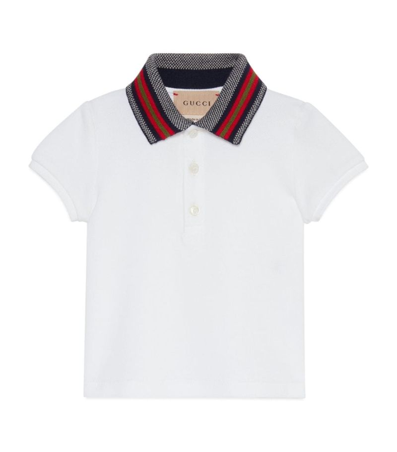 Gucci Gucci Kids Web Stripe Polo Shirt (0-36 Months)