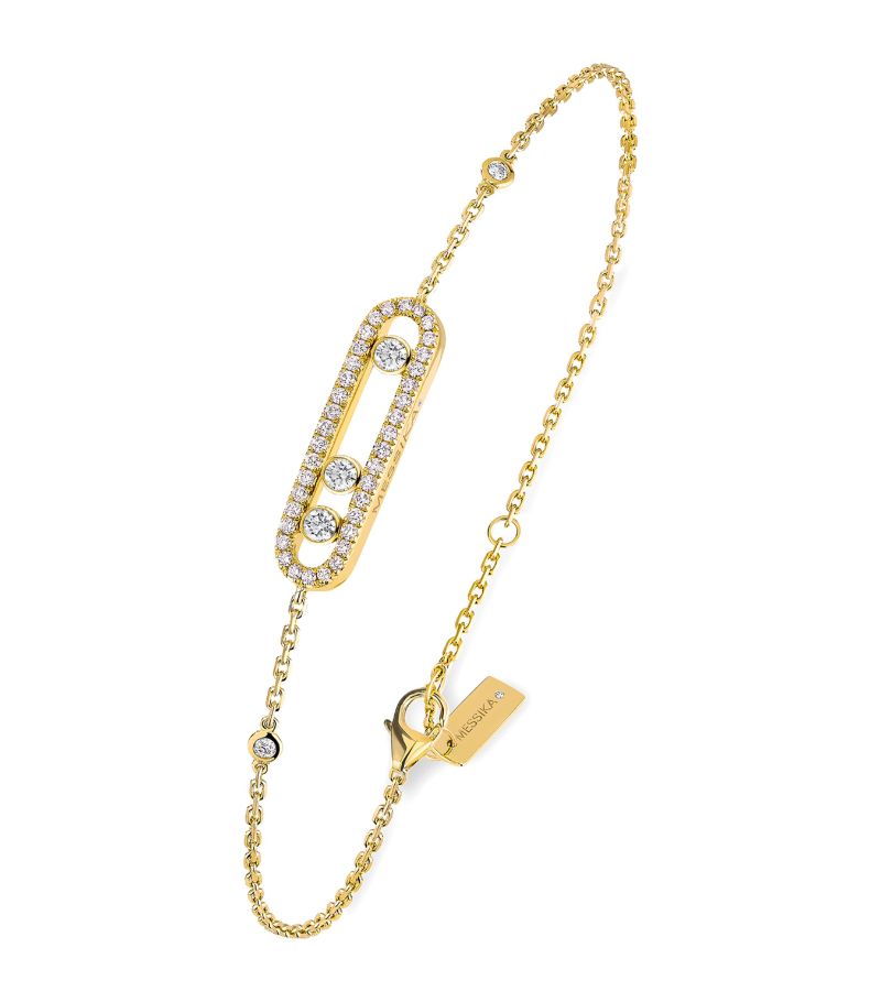 Messika Messika Yellow Gold And Diamond Baby Move Classique Bracelet
