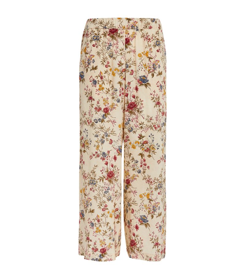 Weekend Max Mara Weekend Max Mara Silk Floral Gradara Trousers