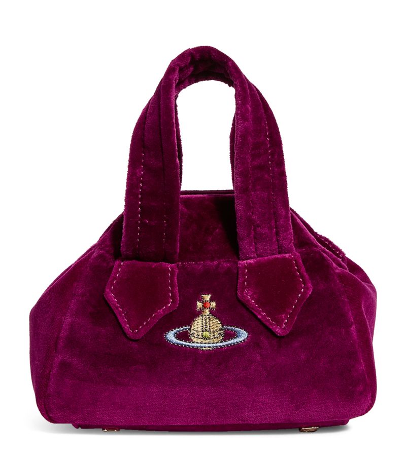 Vivienne Westwood Vivienne Westwood Mini Velvet Yasmine Top-Handle Bag