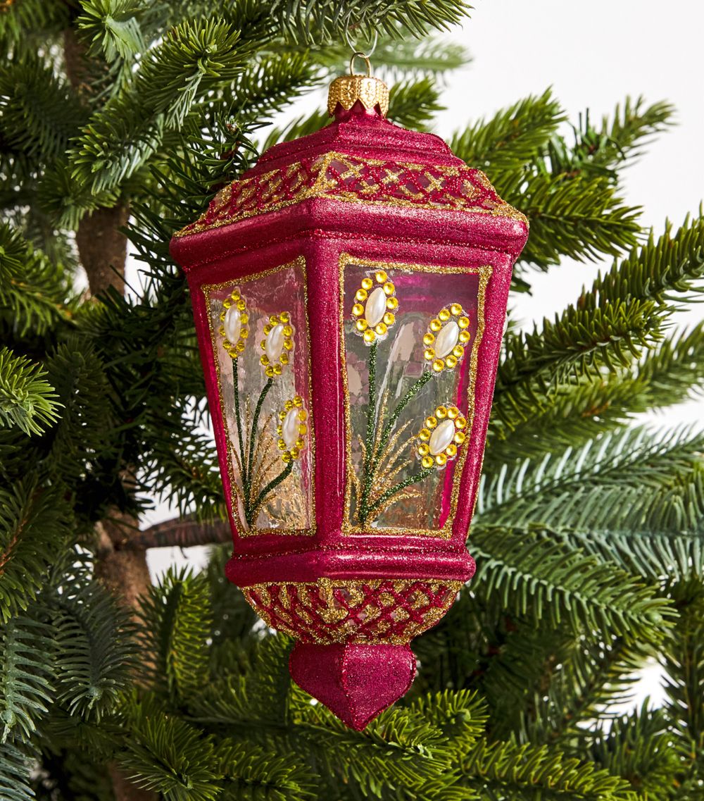 Harrods Harrods Glitter Lantern Tree Decoration (11Cm)