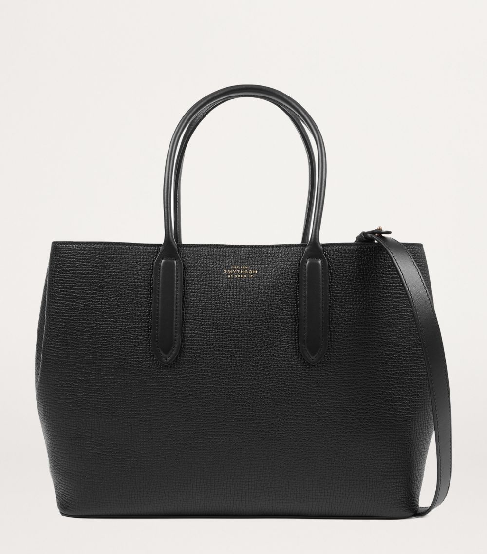 Smythson Smythson Small Leather Day Tote Bag