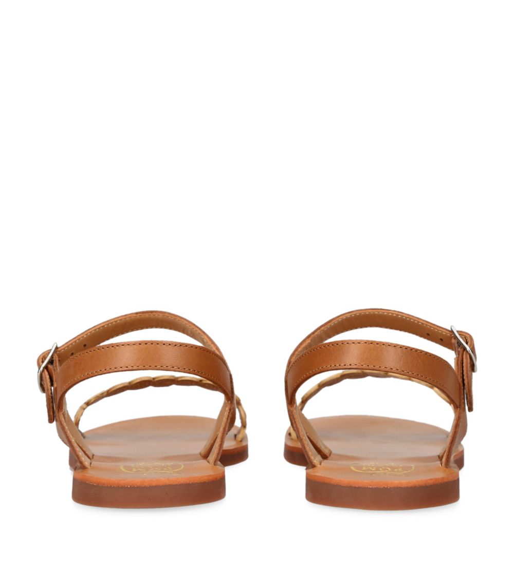 pom d'api Pom D'api Leather Plagette Fern Sandals