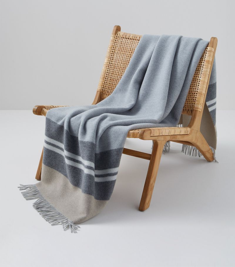 Brunello Cucinelli Brunello Cucinelli Cashmere Striped Throw (150Cm X 200Cm)