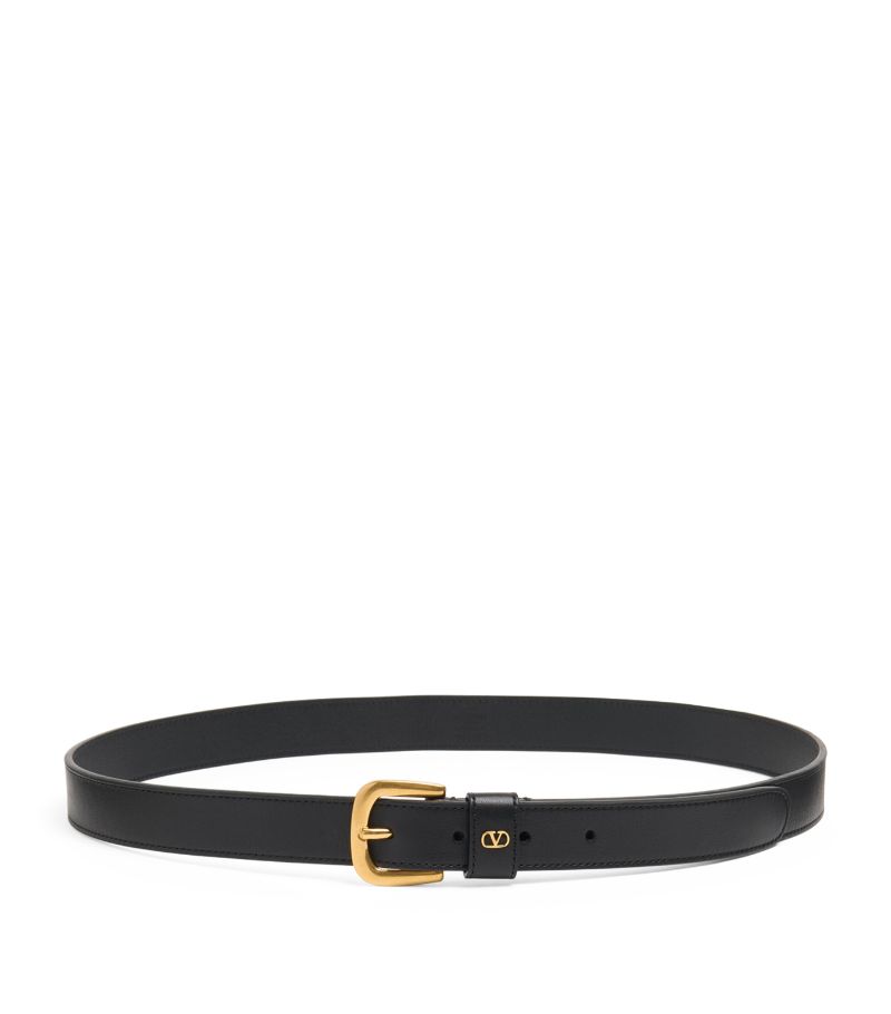 Valentino Valentino Leather Vlogo Signature Belt