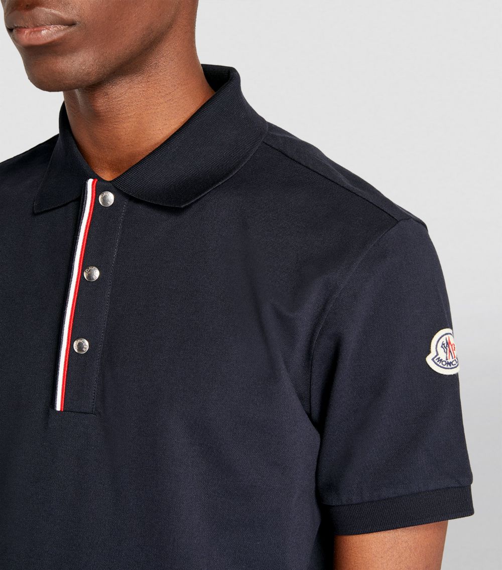 Moncler Moncler Cotton Press-Stud Polo Shirt