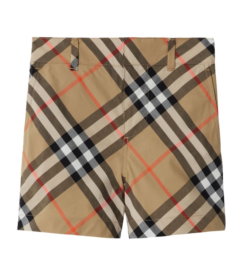 Burberry Burberry Kids Cotton Check Shorts