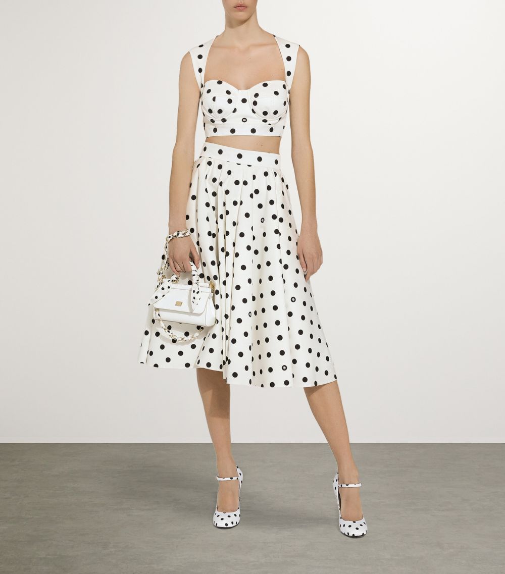 Dolce & Gabbana Dolce & Gabbana Polka-Dot Crop Top