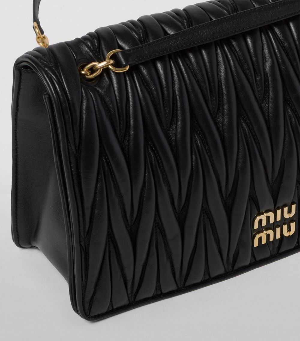 Miu Miu Miu Miu Leather Matelassé Shoulder Bag
