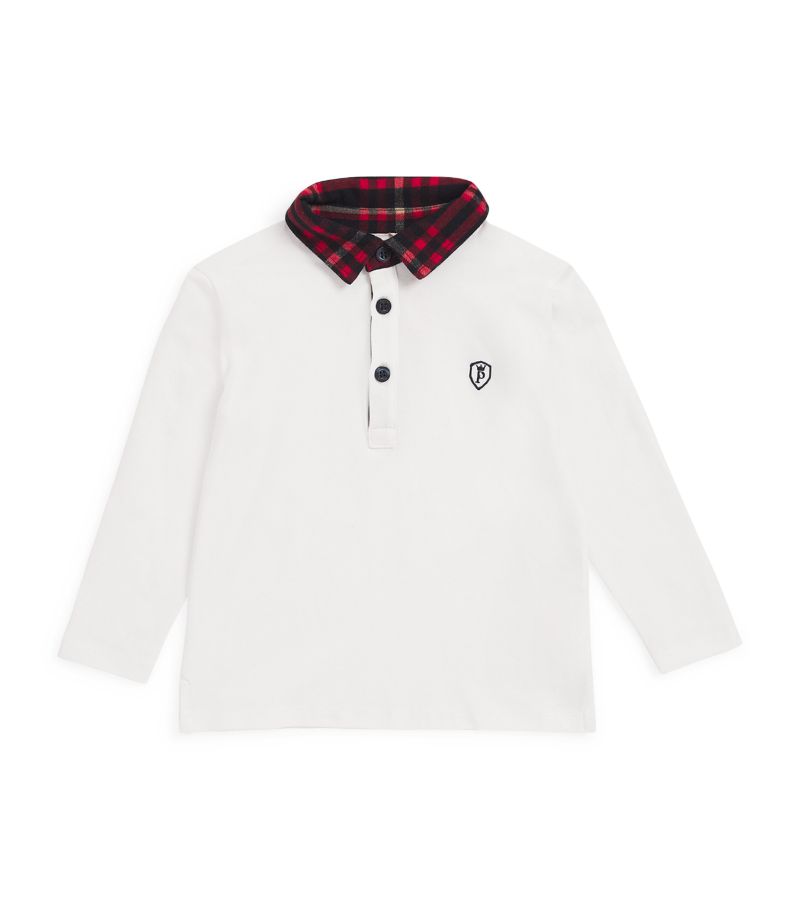 Patachou Patachou Tartan-Collar Polo Shirt (2-4 Years)