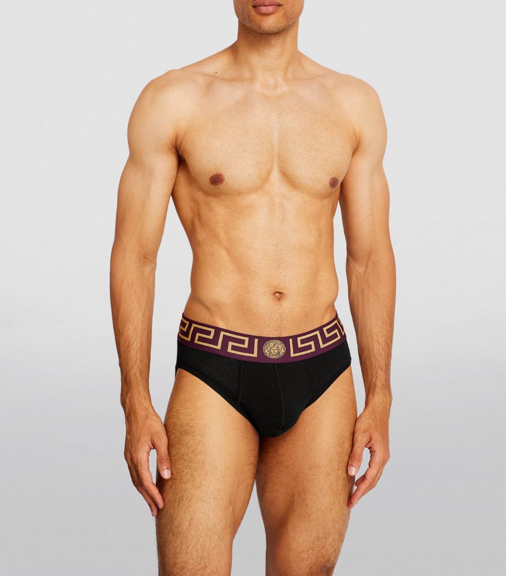 Versace Versace Low-Rise Greca Briefs