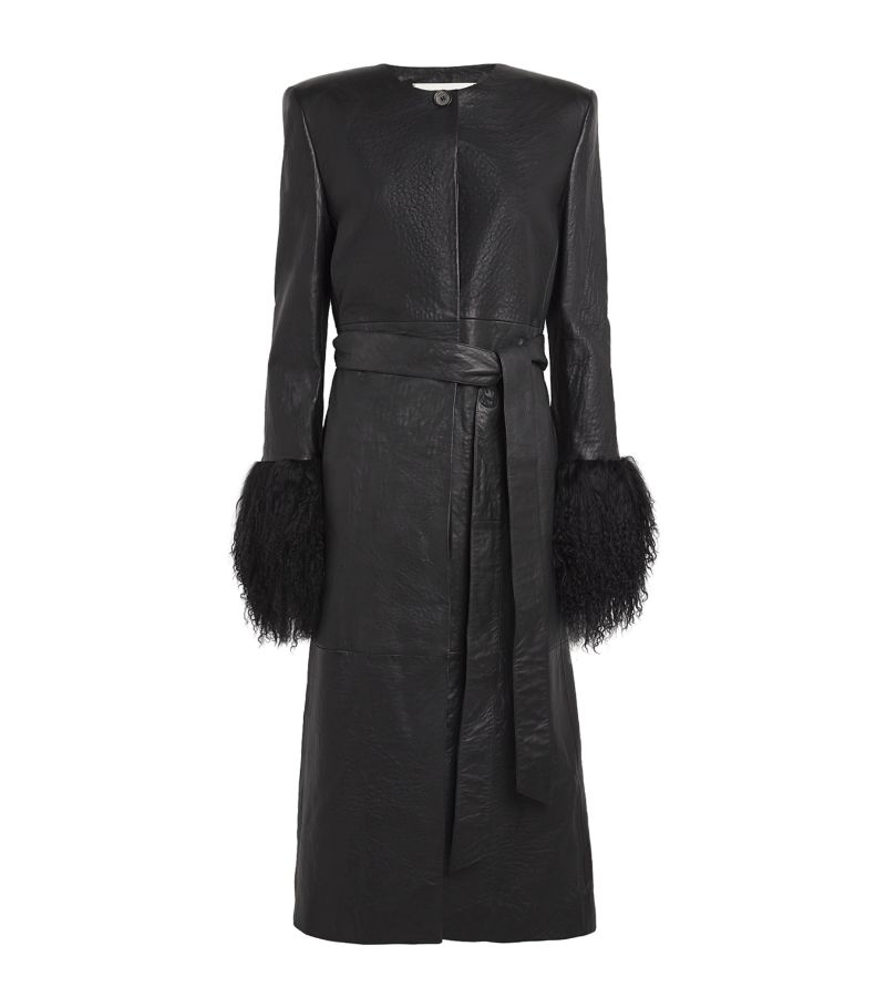 Magda Butrym Magda Butrym Sheepskin Trench Coat