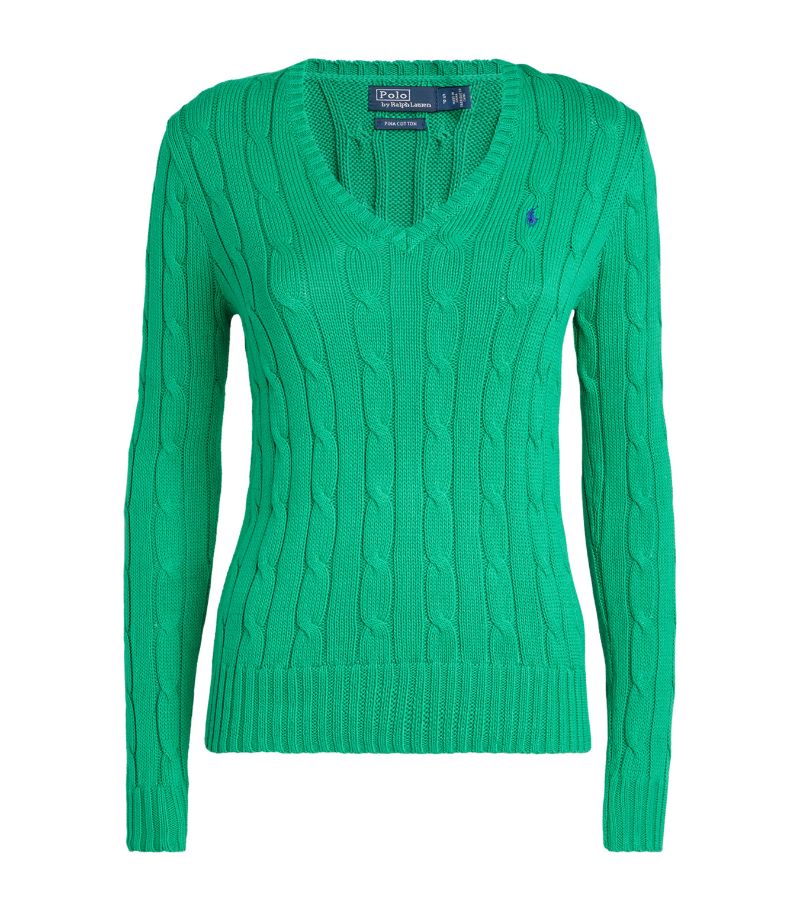 Polo Ralph Lauren Polo Ralph Lauren V-Neck Cable-Knit Sweater