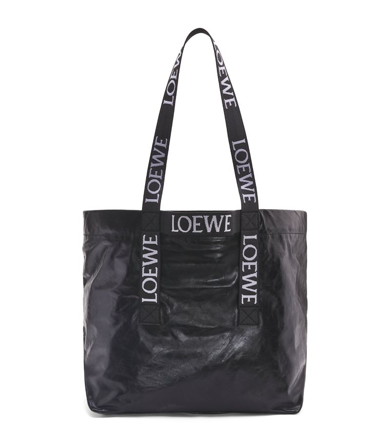 Loewe Loewe Large Leather Fold Tote Bag