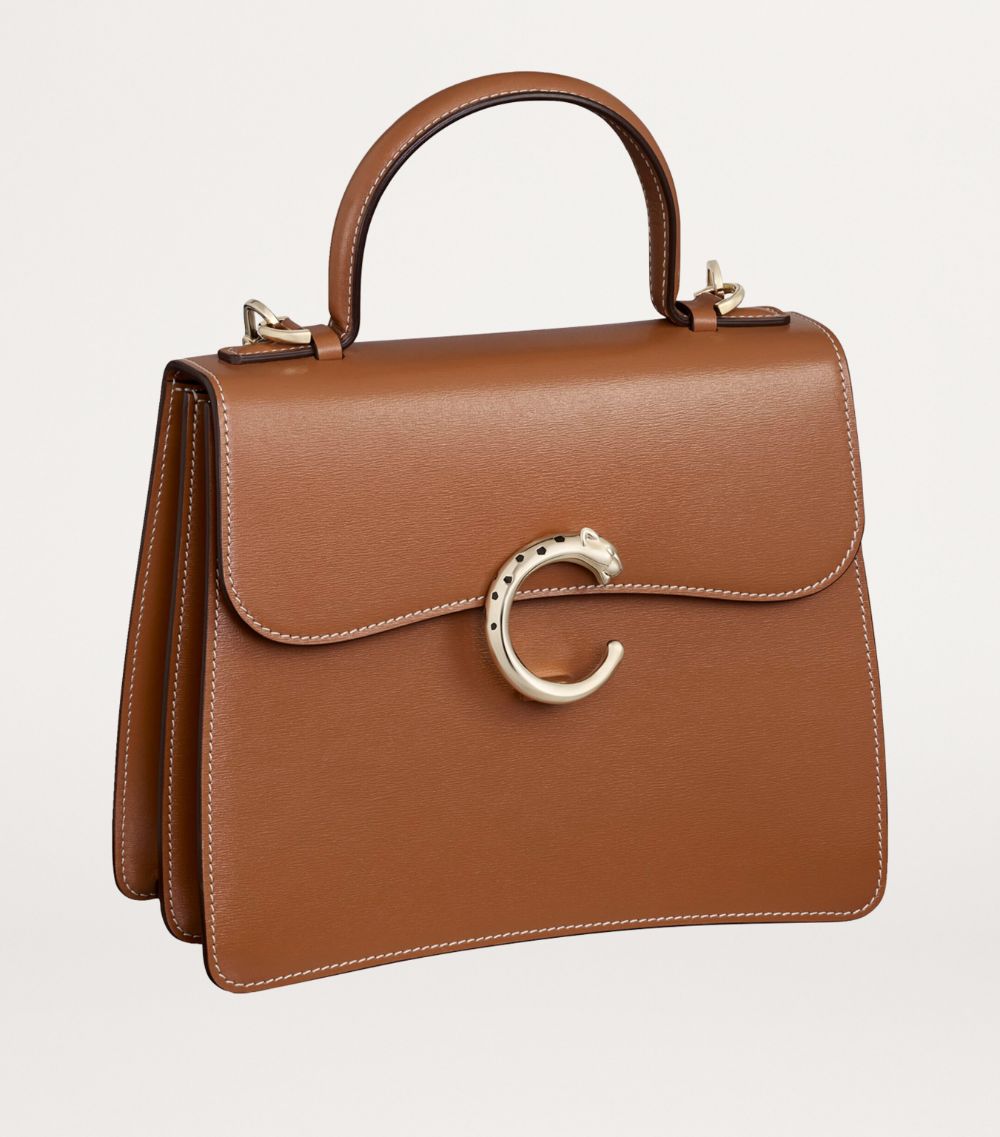 Cartier Cartier Small Calfskin Panthère De Cartier Top-Handle Bag