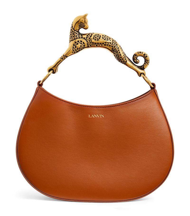 Lanvin Lanvin Calfskin Hobo Cat Top-Handle Bag