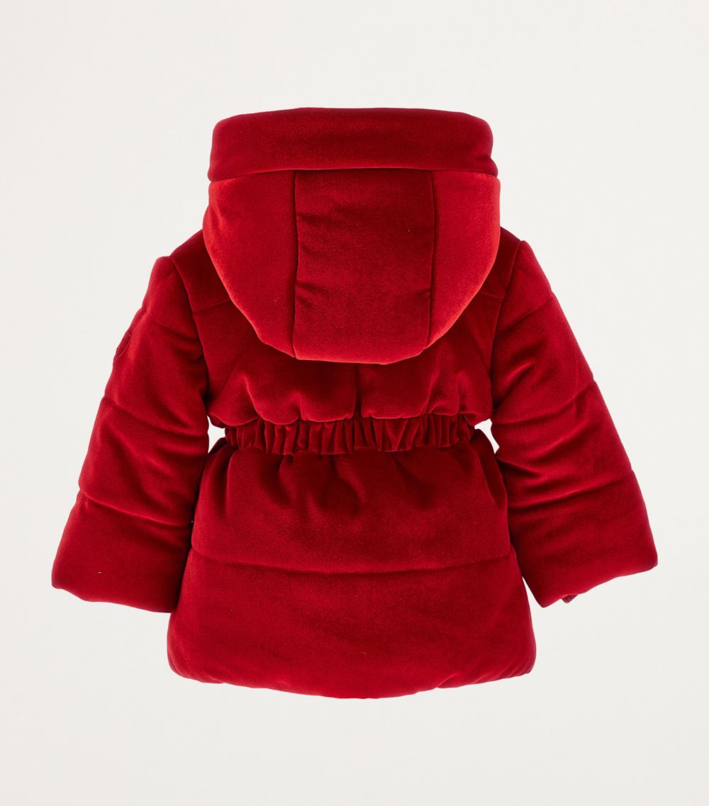 Monnalisa Monnalisa Chenille Long Puffer Jacket (3-36 Months)