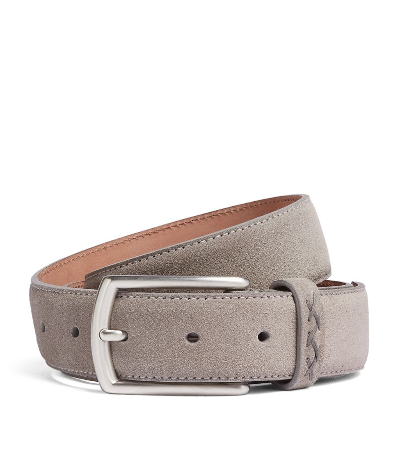 zegna Zegna Mélange Suede Belt