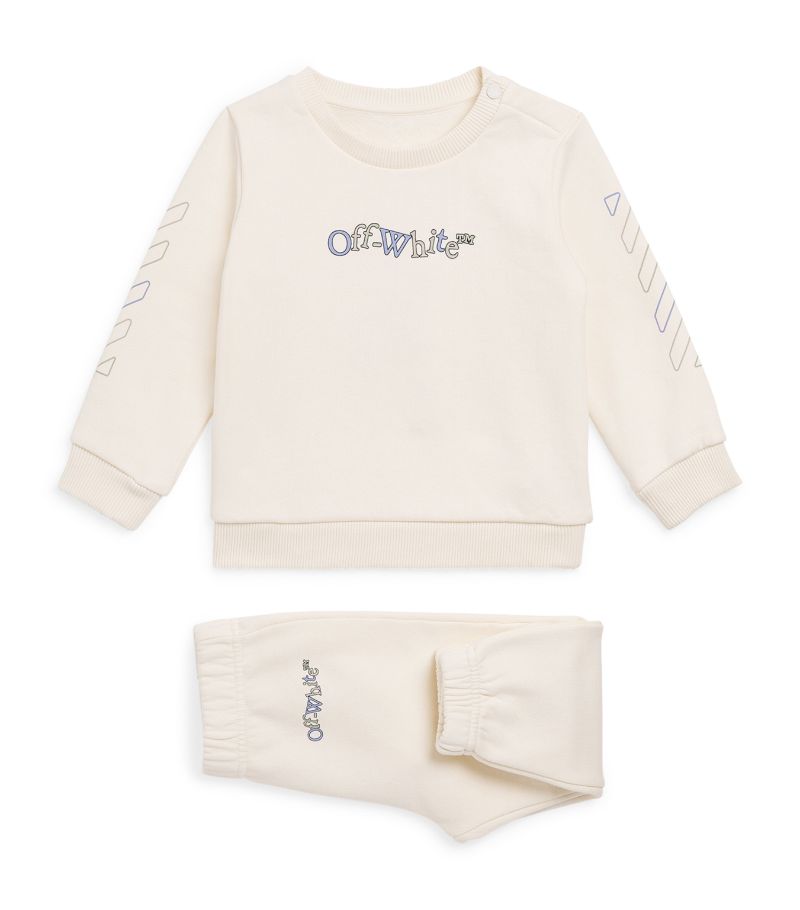 Off-White Kids Off-White Kids Bookish Logo Sweatshirt And Sweatpants (3-24 Months)