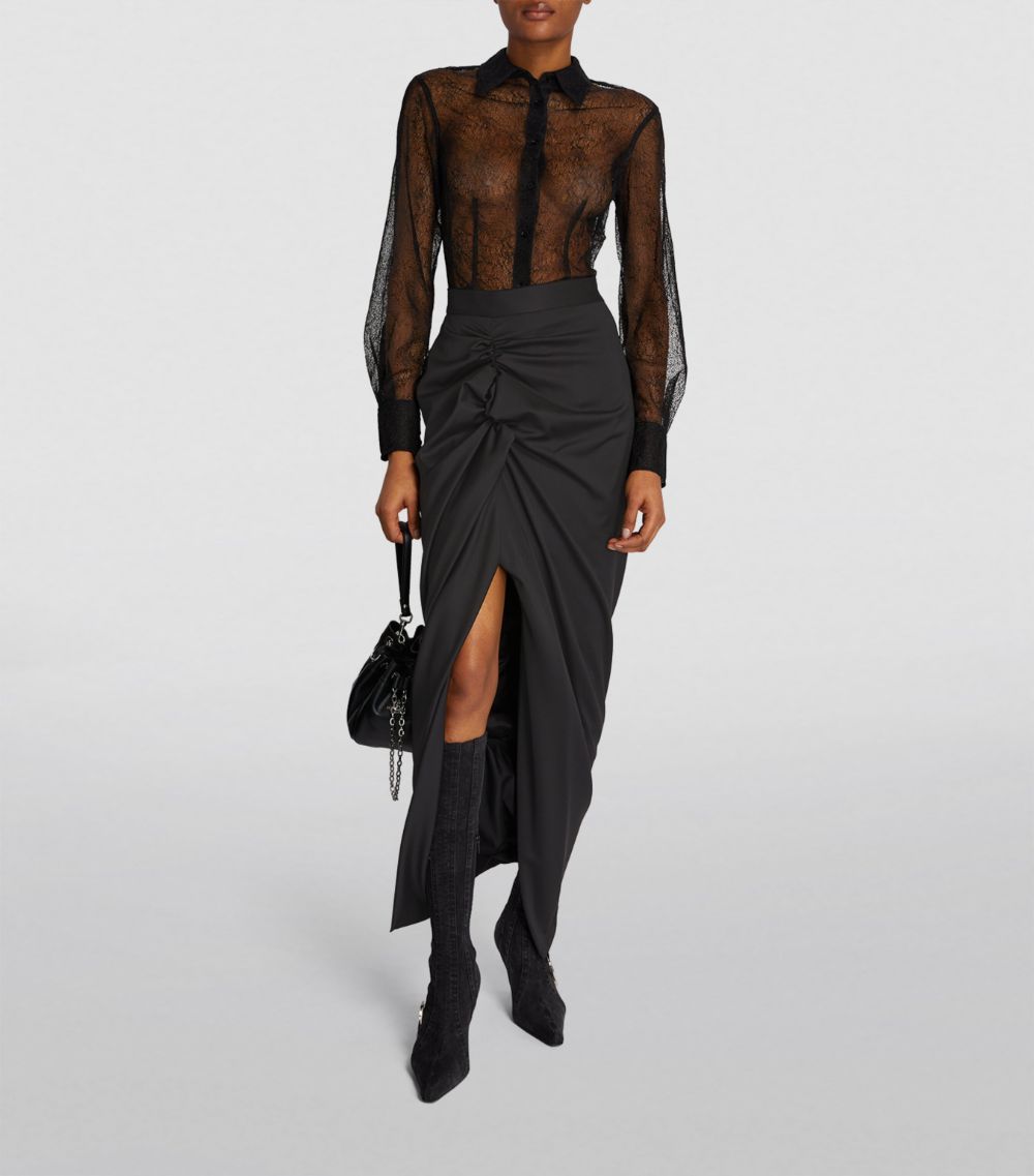 Vivienne Westwood Vivienne Westwood Ruched Panther Maxi Skirt