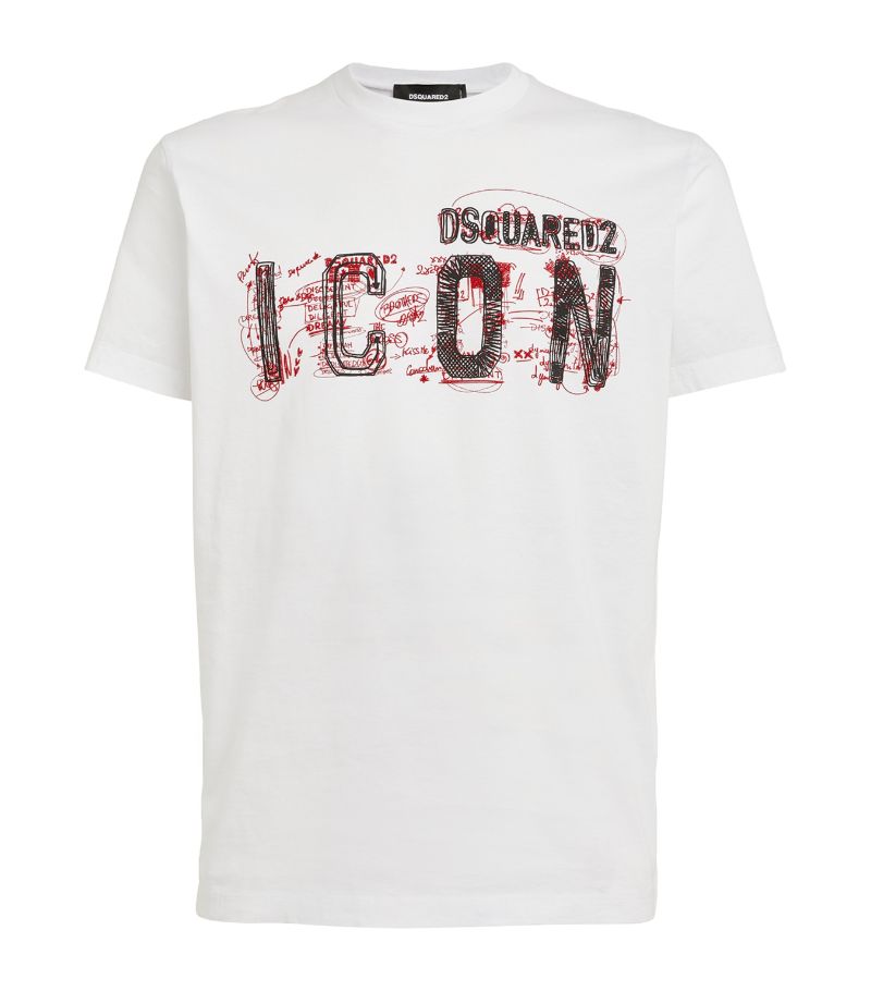 Dsquared2 Dsquared2 Cotton Scribble-Icon T-Shirt