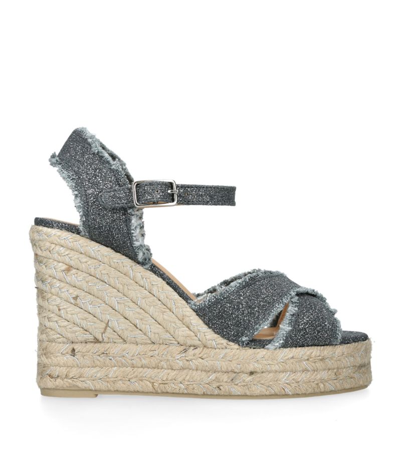 Castañer Castañer Glitter Bromelia Wedge Sandals 60