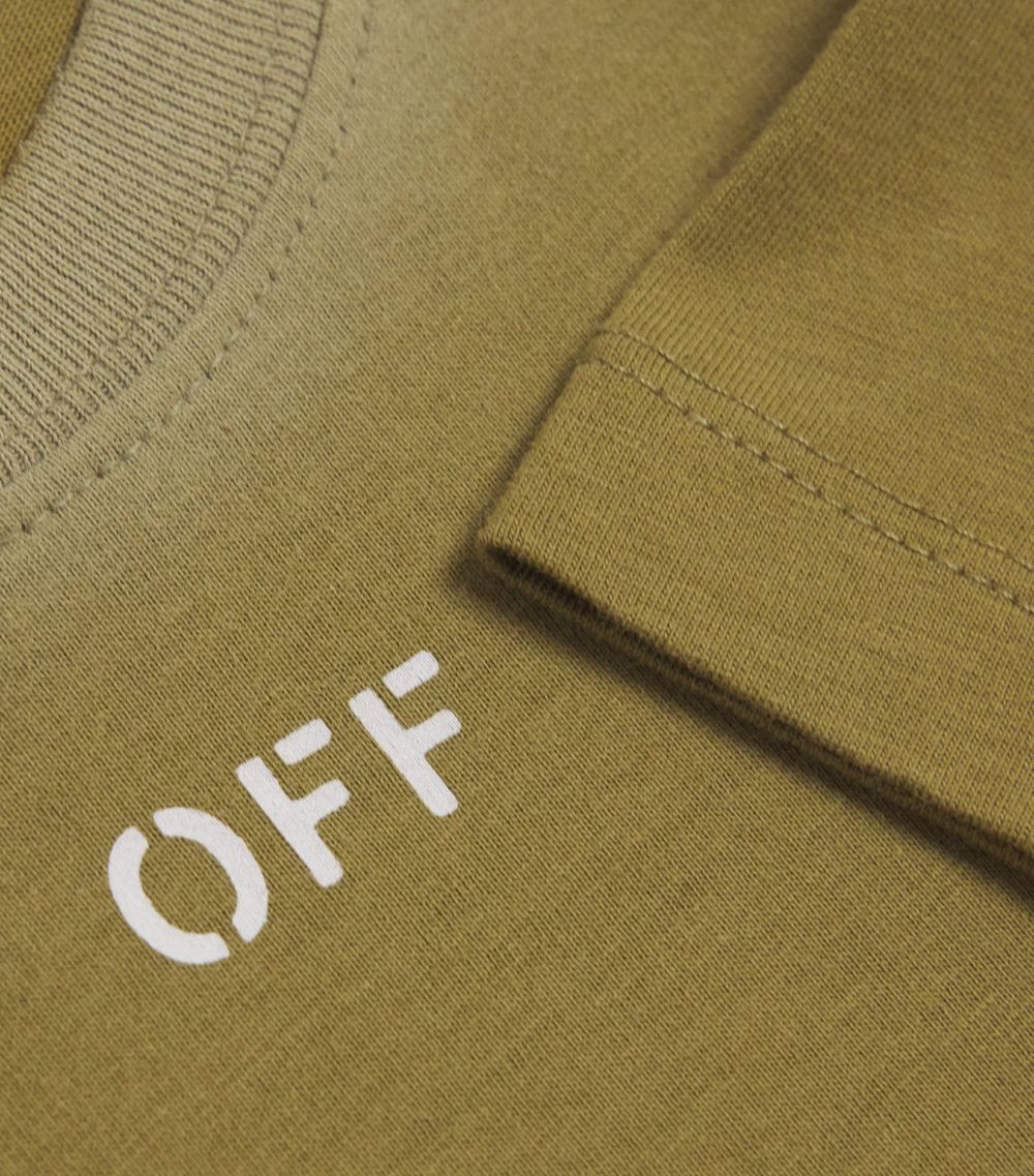 Off-White Kids Off-White Kids Faded Stamp Logo T-Shirt (4-12 Years)