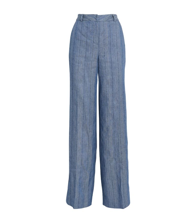 L'Agence L'Agence Linen-Cotton Livvy Straight Trousers