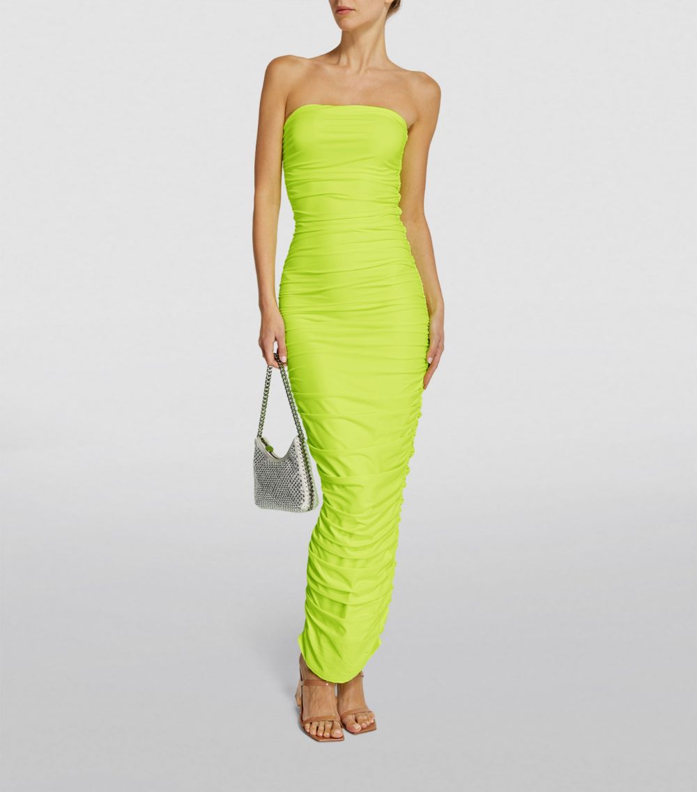 Good American Good American Strapless Ruched Maxi Dress