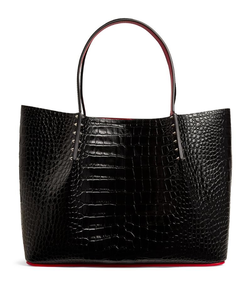 Christian Louboutin Christian Louboutin Cabarock Large Croc-Embossed Leather Cabarock Tote Bag