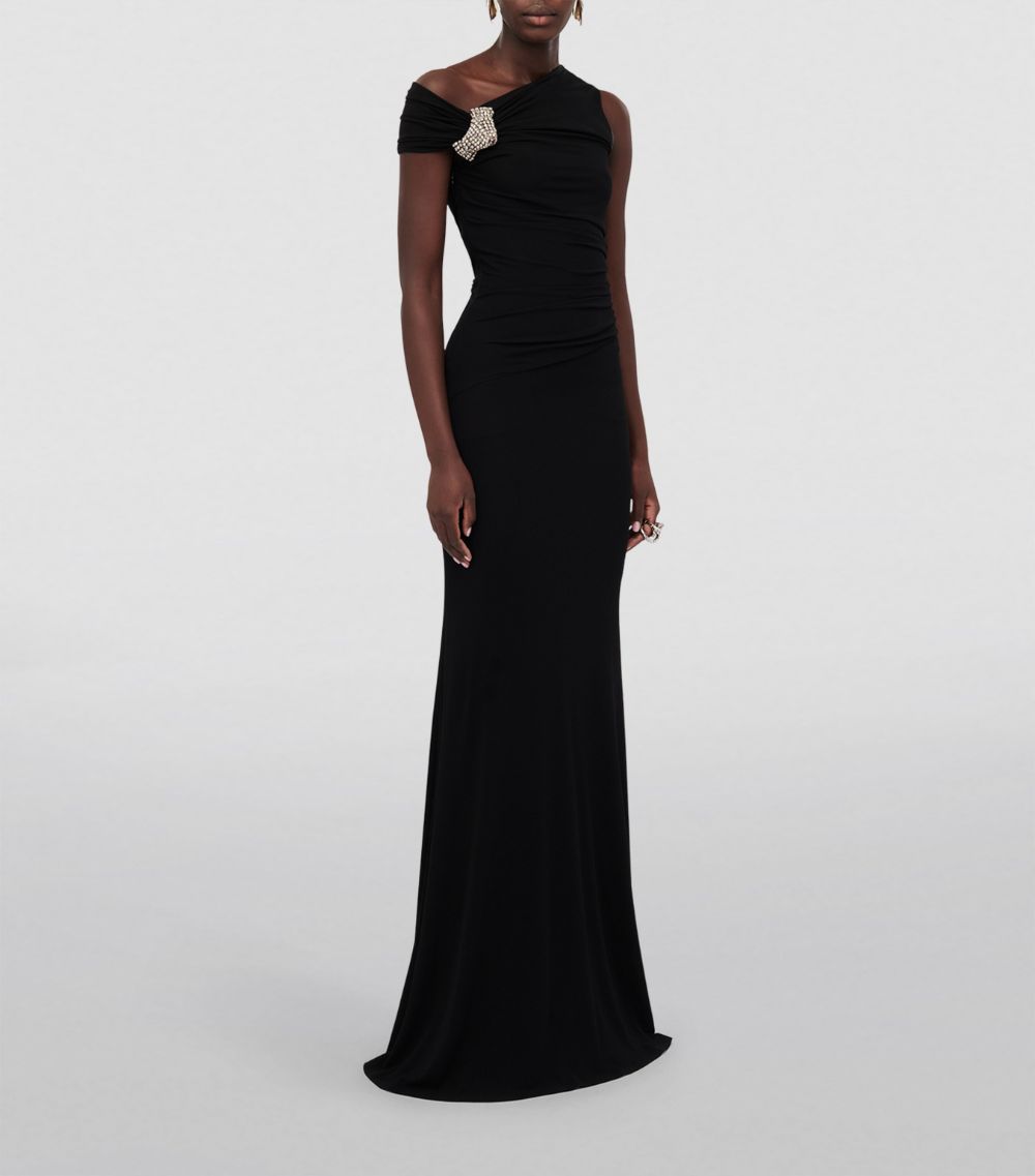 Alexander McQueen Alexander Mcqueen Crystal-Embellished Maxi Dress