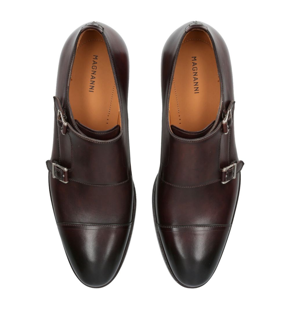 Magnanni Magnanni Leather Double Monk Shoes